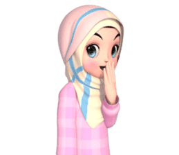 Amarena Muslim hijab girl sticker #14299688