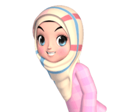 Amarena Muslim hijab girl sticker #14299689