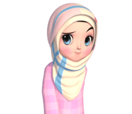 Amarena Muslim hijab girl sticker #14299690