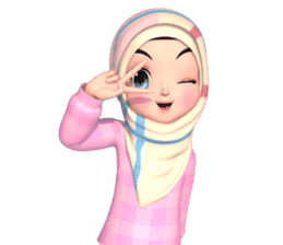 Amarena Muslim hijab girl sticker #14299691