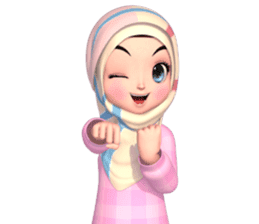 Amarena Muslim hijab girl sticker #14299692