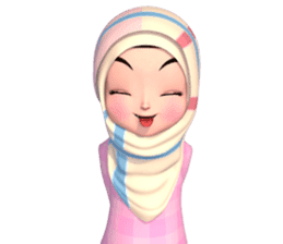 Amarena Muslim hijab girl sticker #14299693