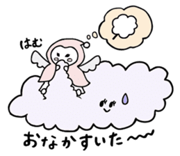 A child of angel who reactions are cute sticker #14300415