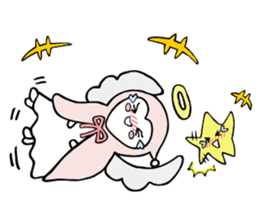 A child of angel who reactions are cute sticker #14300417