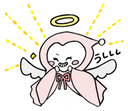 A child of angel who reactions are cute sticker #14300418
