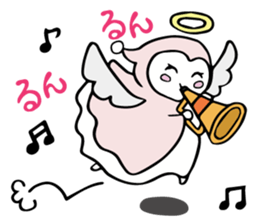 A child of angel who reactions are cute sticker #14300421