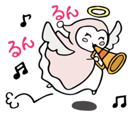A child of angel who reactions are cute sticker #14300421
