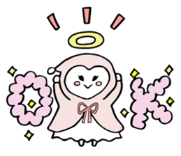 A child of angel who reactions are cute sticker #14300428