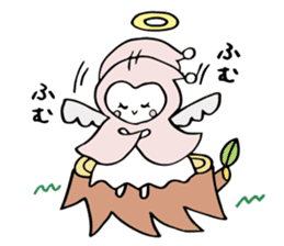 A child of angel who reactions are cute sticker #14300431