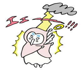 A child of angel who reactions are cute sticker #14300432