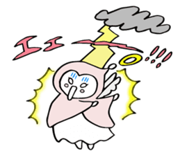 A child of angel who reactions are cute sticker #14300432