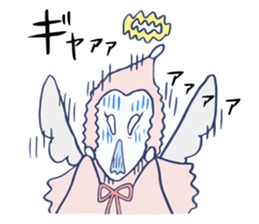 A child of angel who reactions are cute sticker #14300433