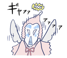 A child of angel who reactions are cute sticker #14300433