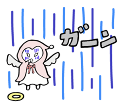 A child of angel who reactions are cute sticker #14300436