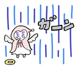 A child of angel who reactions are cute sticker #14300436