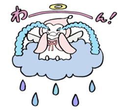 A child of angel who reactions are cute sticker #14300448