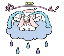 A child of angel who reactions are cute sticker #14300448