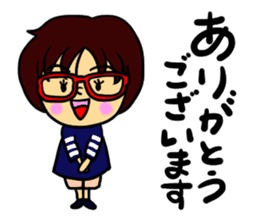 Akamegane-chan vol.2 sticker #14300928