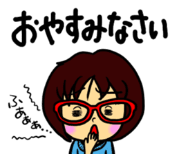 Akamegane-chan vol.2 sticker #14300935