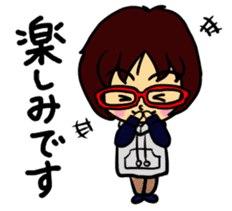Akamegane-chan vol.2 sticker #14300956