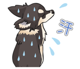 I Love Chihuahua Sticker(Black Tan) sticker #14301189