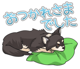 I Love Chihuahua Sticker(Black Tan) sticker #14301204