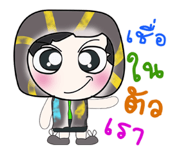 Hello my name is Somkid. sticker #14301315