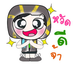 Hello my name is Somkid. sticker #14301333