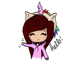 Tina Unicorn sticker #14301743