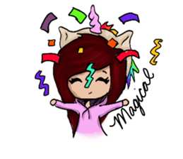 Tina Unicorn sticker #14301746