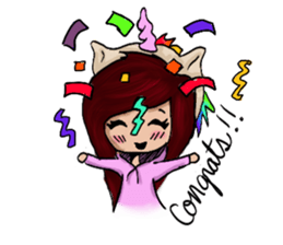 Tina Unicorn sticker #14301747