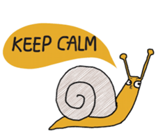 Snail @slow life. sticker #14303050