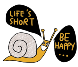Snail @slow life. sticker #14303051
