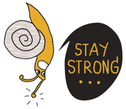 Snail @slow life. sticker #14303052