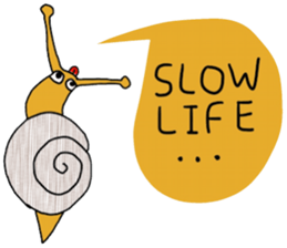 Snail @slow life. sticker #14303053