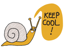 Snail @slow life. sticker #14303060