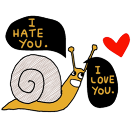 Snail @slow life. sticker #14303061