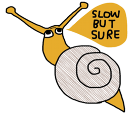 Snail @slow life. sticker #14303065