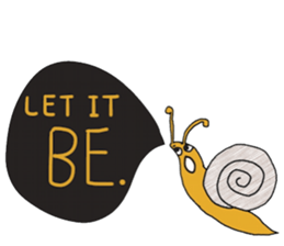 Snail @slow life. sticker #14303072