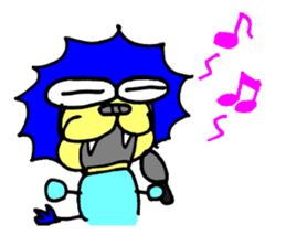 Lion of close blood relative to cat sticker #14303498