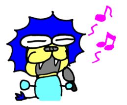 Lion of close blood relative to cat sticker #14303498