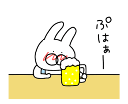 Rabbits wearing overalls sticker #14303652