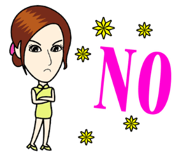 Fashionable cheongsam small beauty sticker #14304918