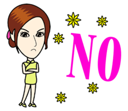 Fashionable cheongsam small beauty sticker #14304918