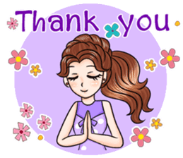 Happy cute girl version3 sticker #14305258