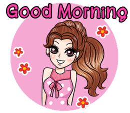 Happy cute girl version3 sticker #14305262