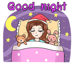 Happy cute girl version3 sticker #14305269