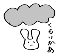 very common rabbit 2 sticker #14305652