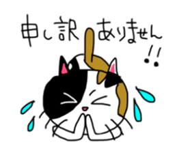 A Tortoiseshell cat. sticker #14305867