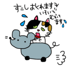 A Tortoiseshell cat. sticker #14305872